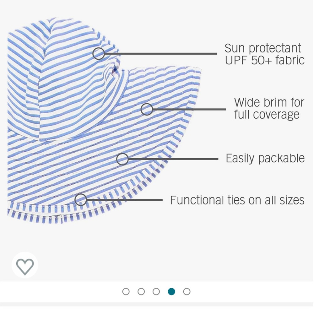 Ruffle butts infant sun hat